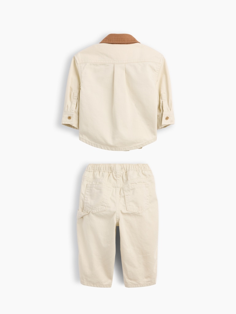 Baby Pocket Shirt Outfit Set
