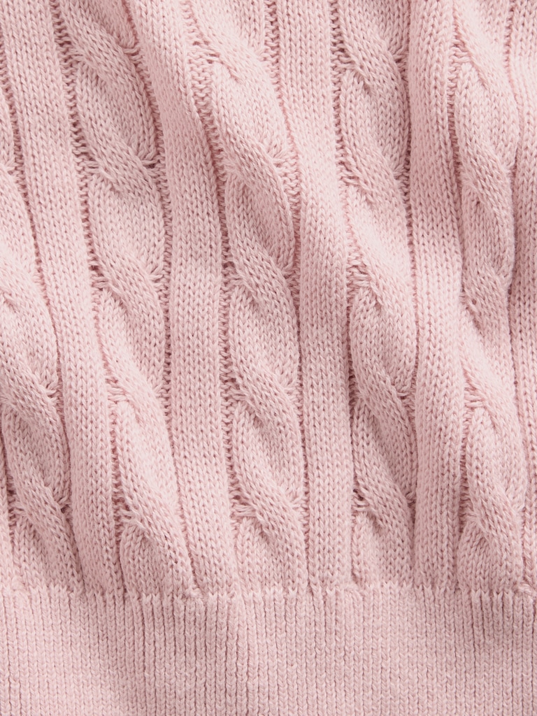 Kids Cable-Knit Sweater Zip Hoodie
