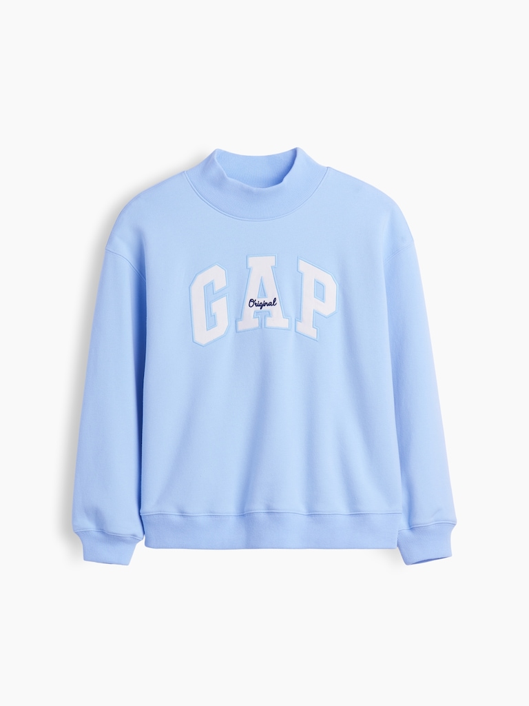 Kids VintageSoft Oversized Mockneck Logo Sweatshirt