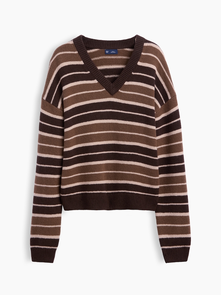 CashSoft Oversized V-Neck Sweater