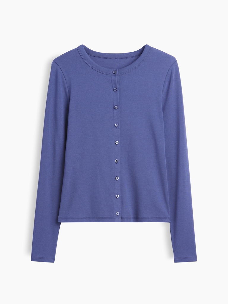 Modern Crewneck Cardigan