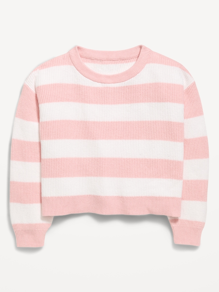Long-Sleeve Cable-Knit Sweater for Girls
