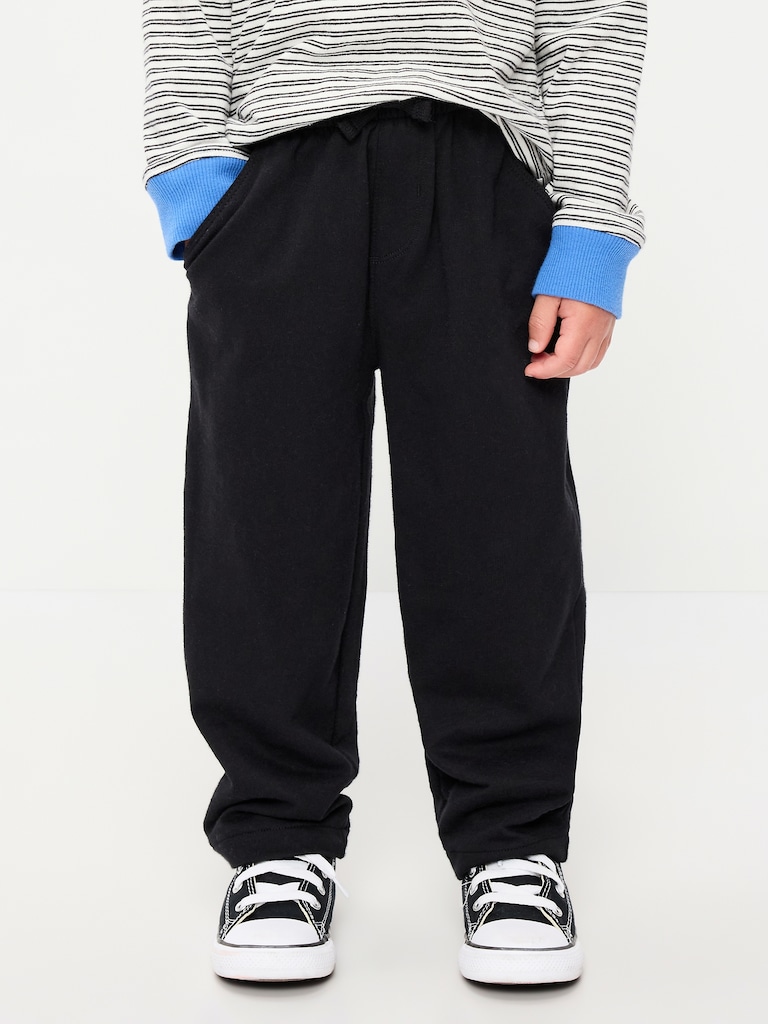 Barrel-Leg Knit Pants for Toddler Boys