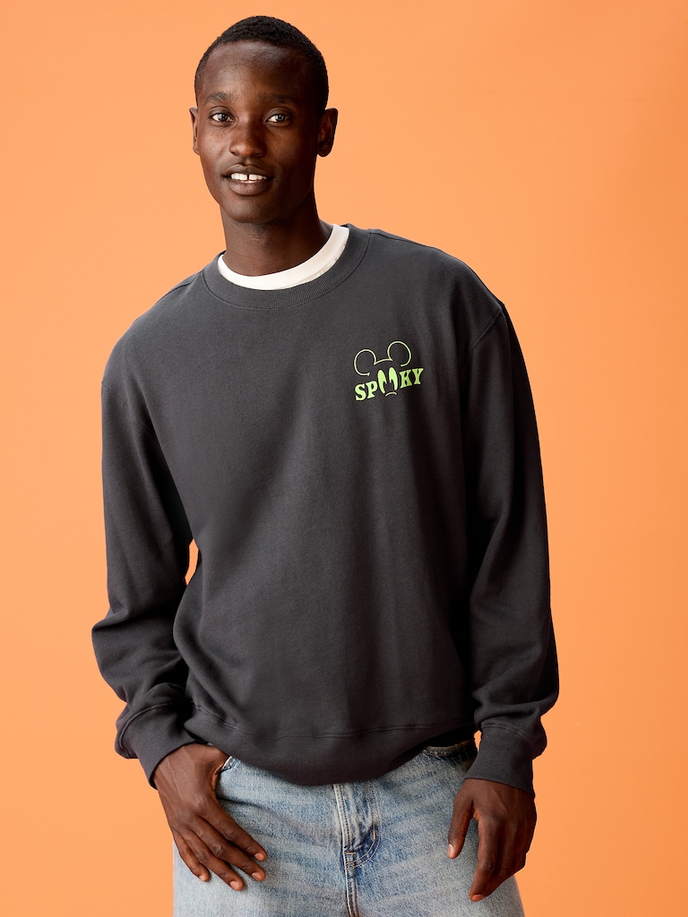Old Navy x Disney Mickey Mouse Oversized Crew Sweatshirt for Adults