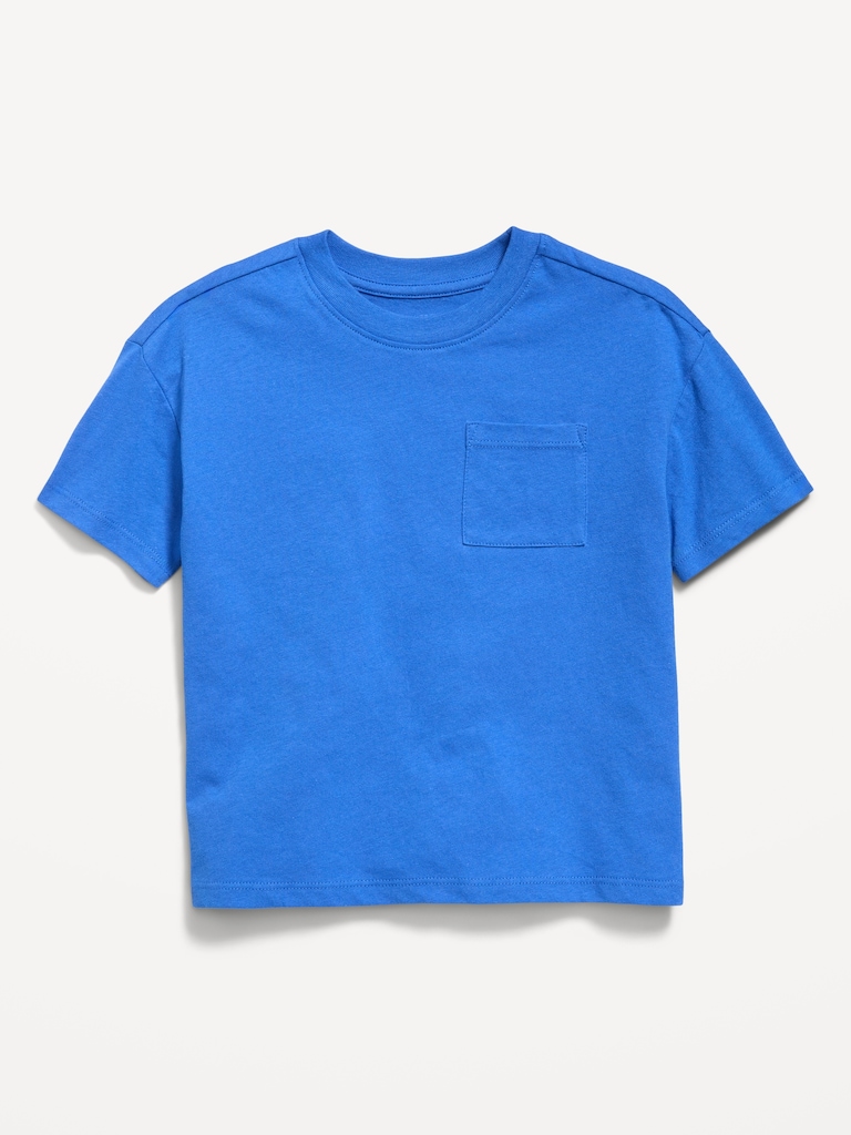 Oversized Short-Sleeve Pocket T-Shirt for Toddler Boys