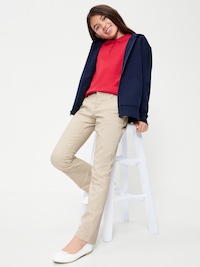 School Uniform Bootcut Pants for Girls