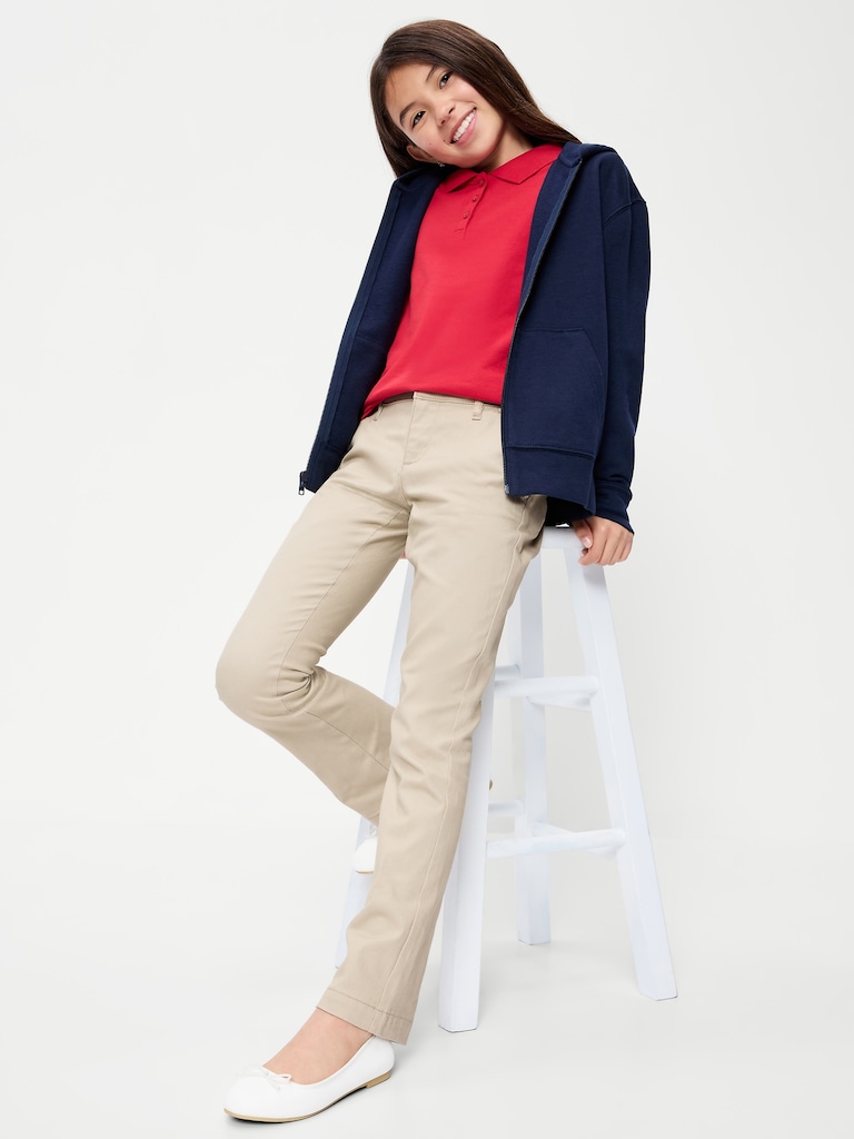School Uniform Bootcut Pants for Girls