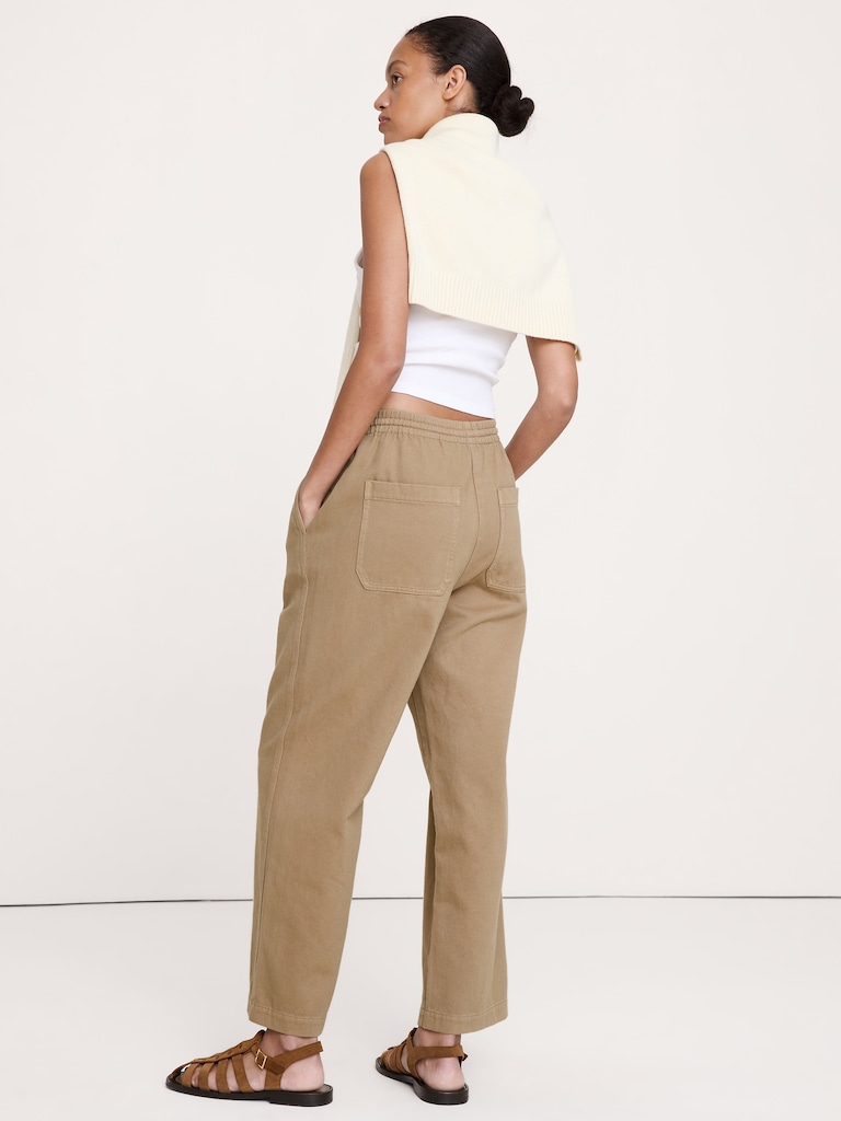 The Getaway Straight-Leg Pant in Cotton