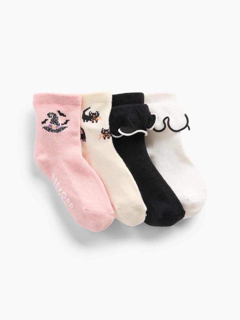 Baby & Toddler Halloween Socks (4-Pack)
