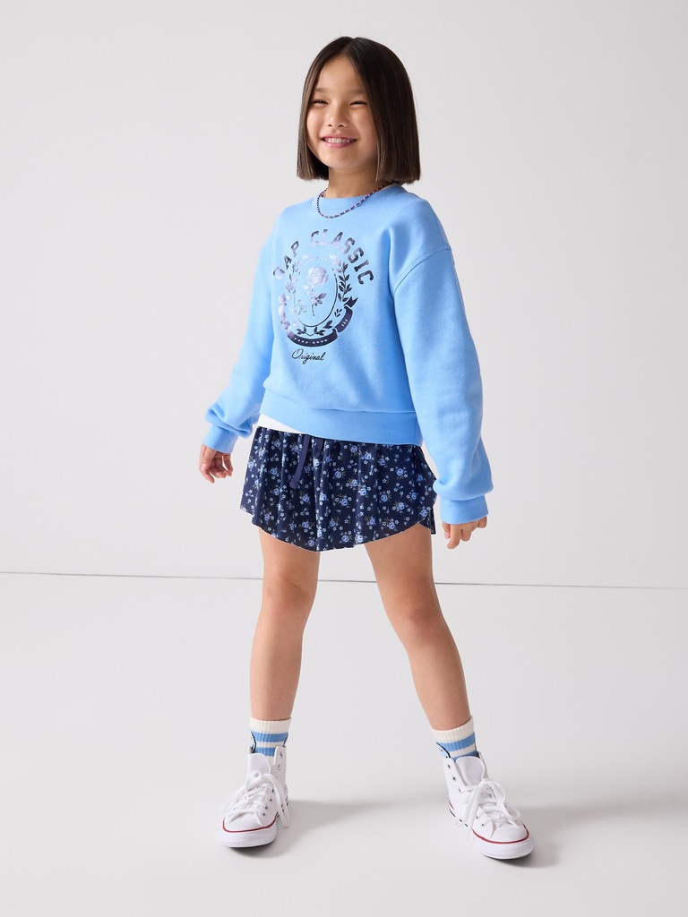 Kids Pull-On Butterfly Shorts