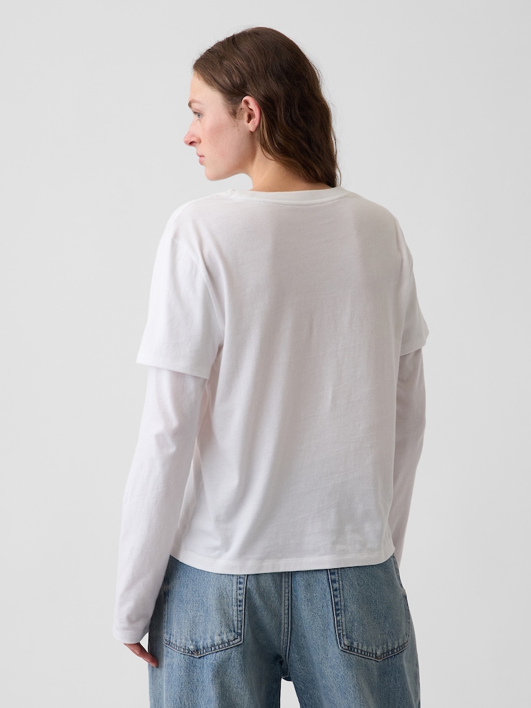 Organic Cotton VintageSoft Double-Layer T-Shirt