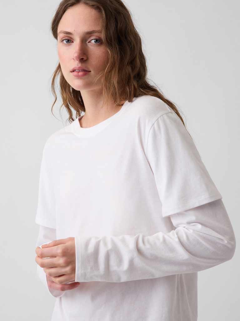Organic Cotton VintageSoft Double-Layer T-Shirt