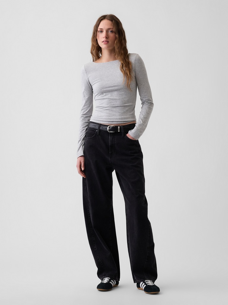 CloseKnit Jersey Scoop-Back T-Shirt