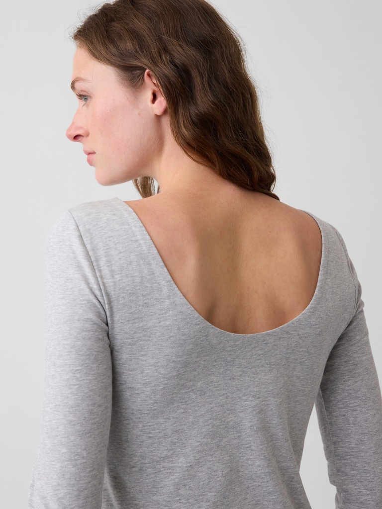 CloseKnit Jersey Scoop-Back T-Shirt