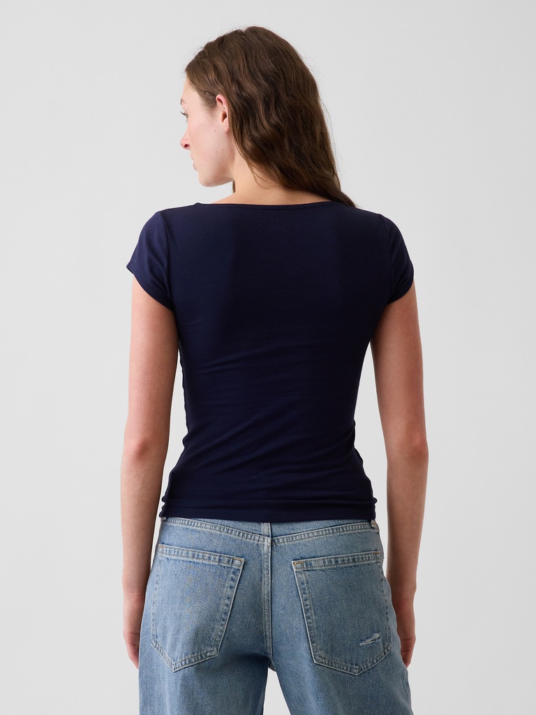 CloseKnit Jersey V-Neck T-Shirt