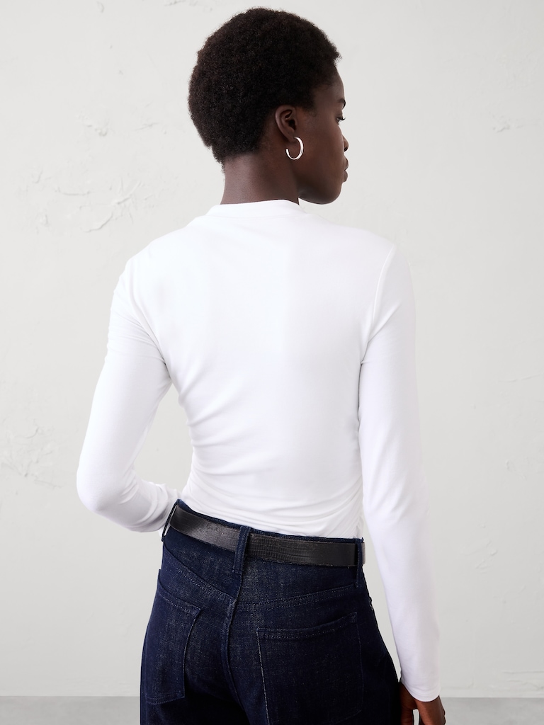 Soft Stretch Square-Neck Top