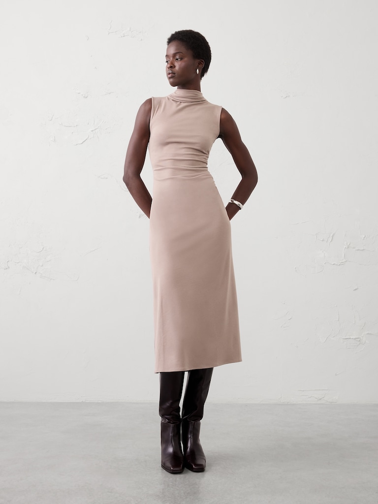 Cozy Ribbed Maxi Dress