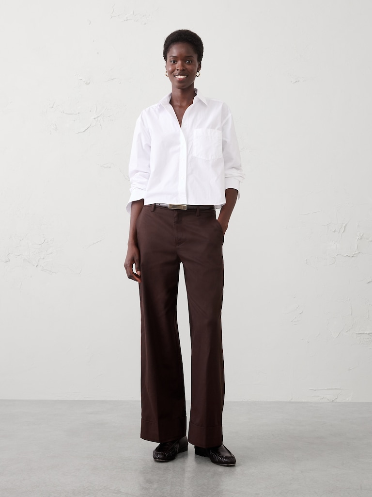 Cotton Cropped Shirt