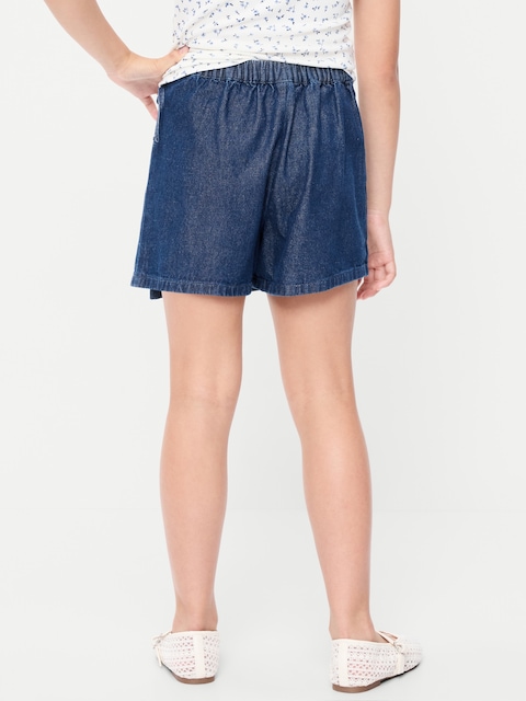 Wrap-Front Denim Skort for Girls
