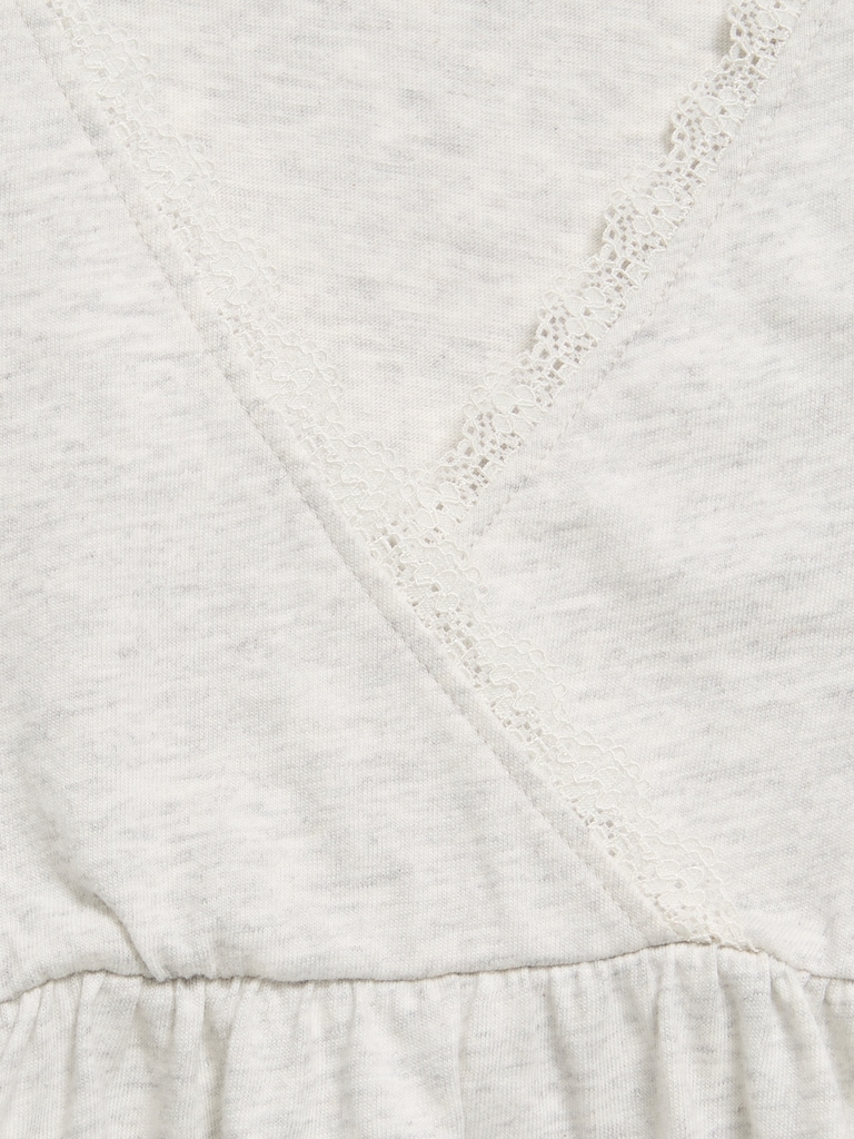 Long-Sleeve Faux-Wrap Top for Girls
