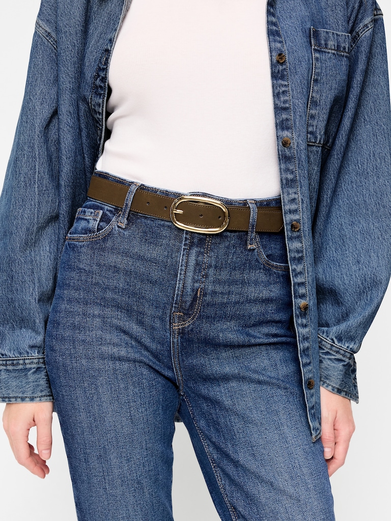 Faux-Suede Belt for Women