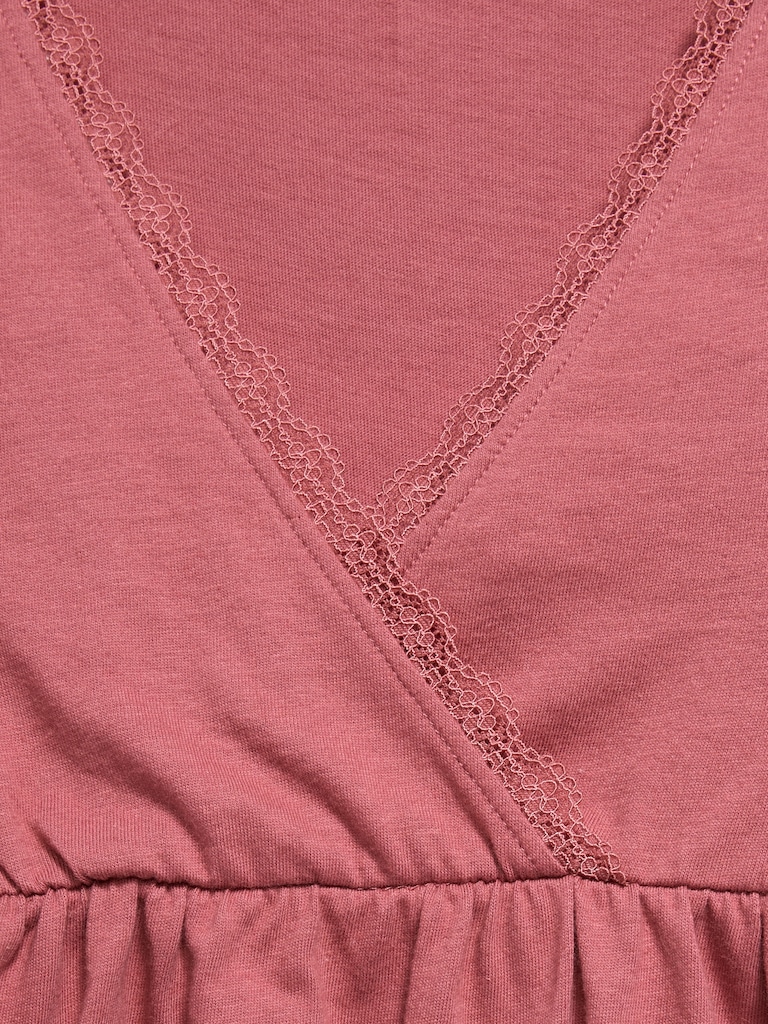Long-Sleeve Faux-Wrap Top for Girls