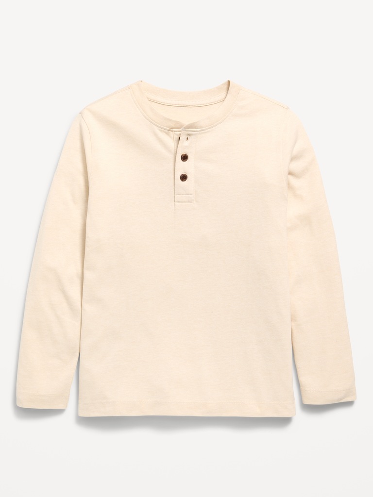 Softest Long-Sleeve Henley T-Shirt for Boys