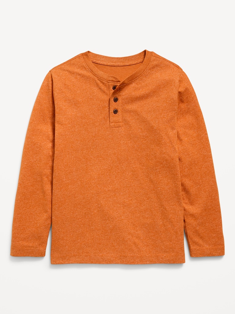 Softest Long-Sleeve Henley T-Shirt for Boys