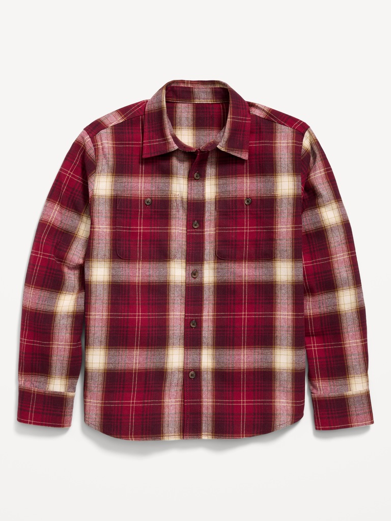 Long-Sleeve Flannel Shirt for Boys