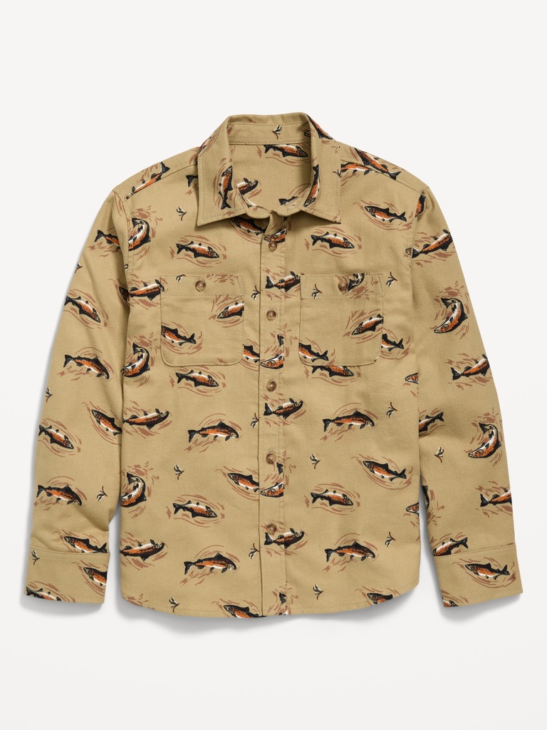 Long-Sleeve Flannel Shirt for Boys