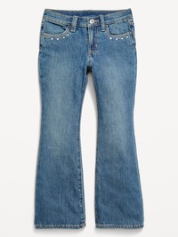 Low-Rise Studded Flare-Leg Jeans for Girls