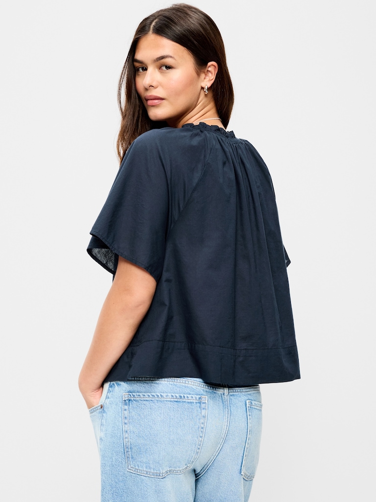 Loose Short-Sleeve Top