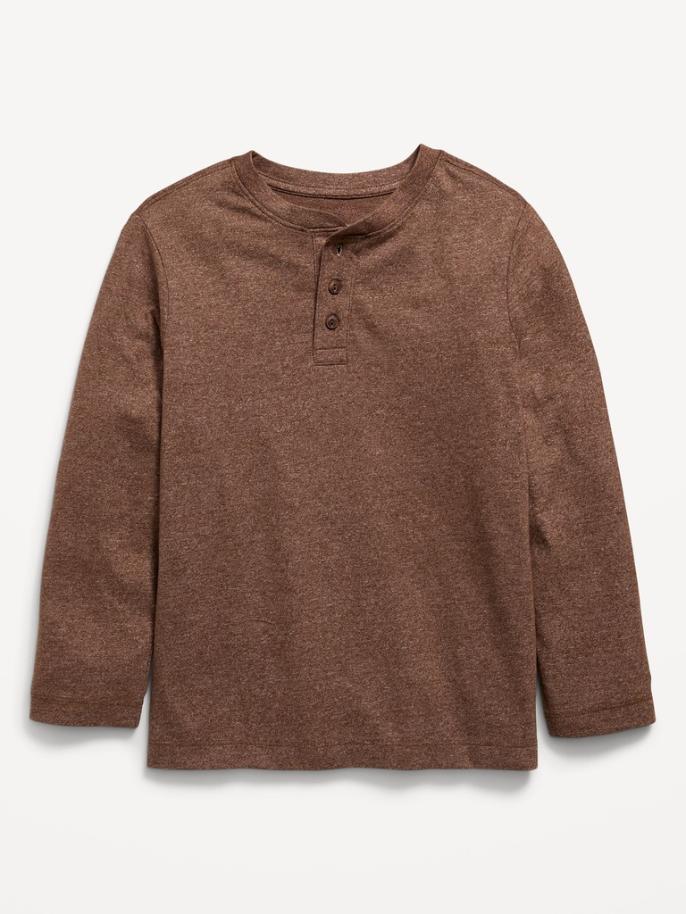 Softest Long-Sleeve Henley T-Shirt for Boys