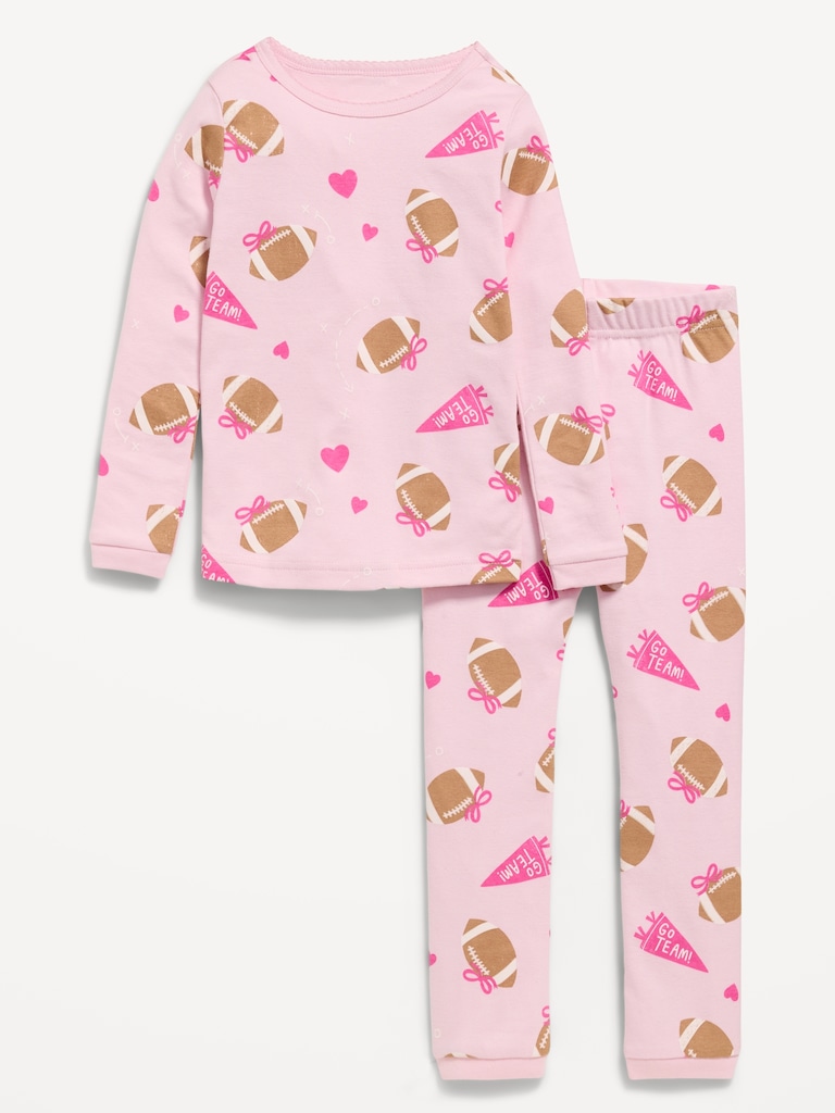 Printed Snug-Fit Pajama Set for Toddler & Baby