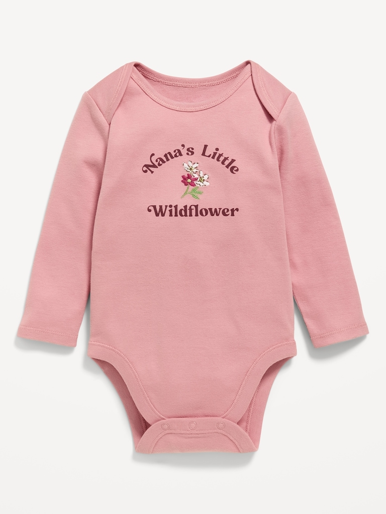 Long-Sleeve Graphic Bodysuit for Baby