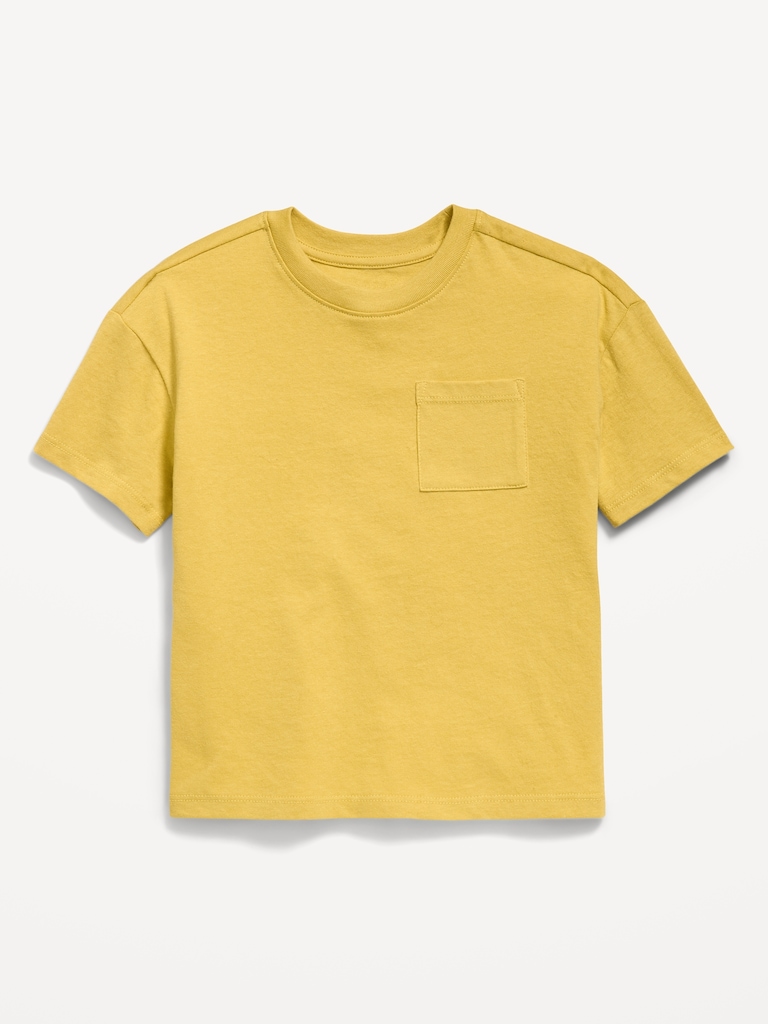 Oversized Short-Sleeve Pocket T-Shirt for Toddler Boys
