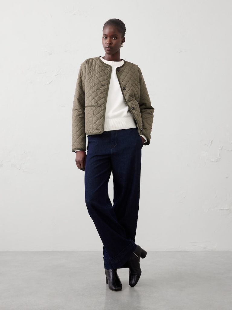 Quilted Cropped Jacket