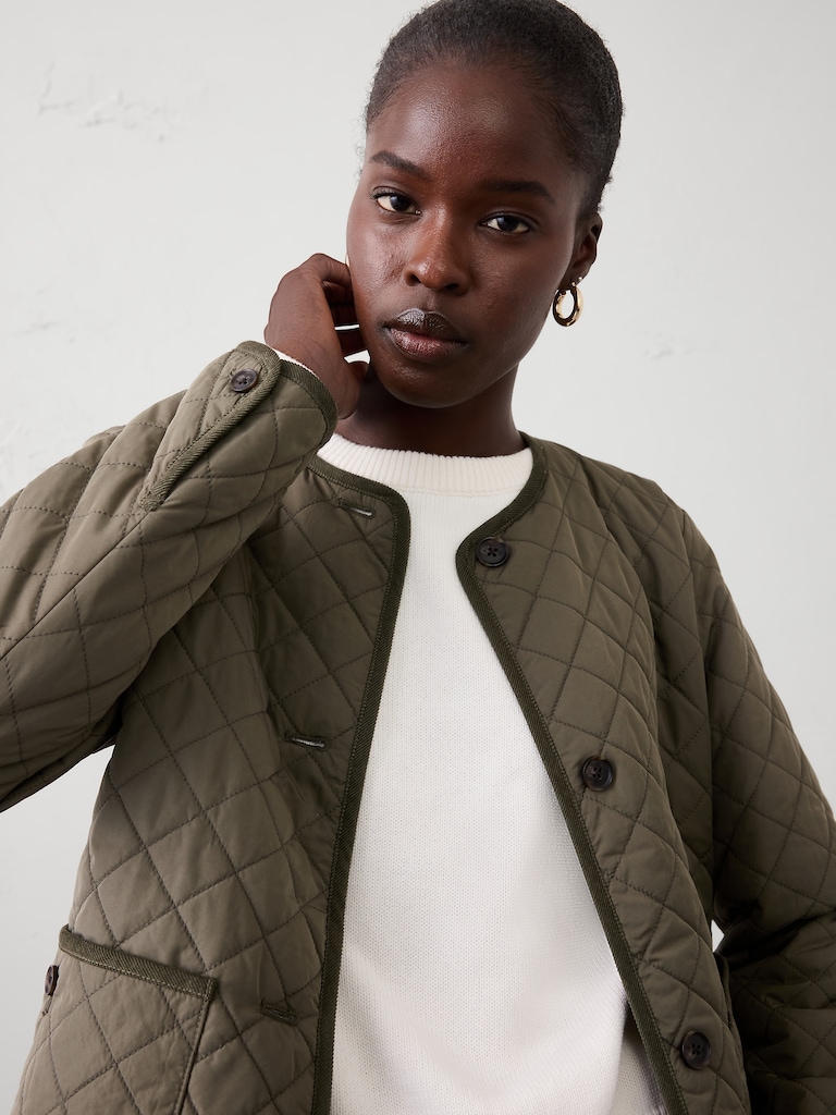 Quilted Cropped Jacket