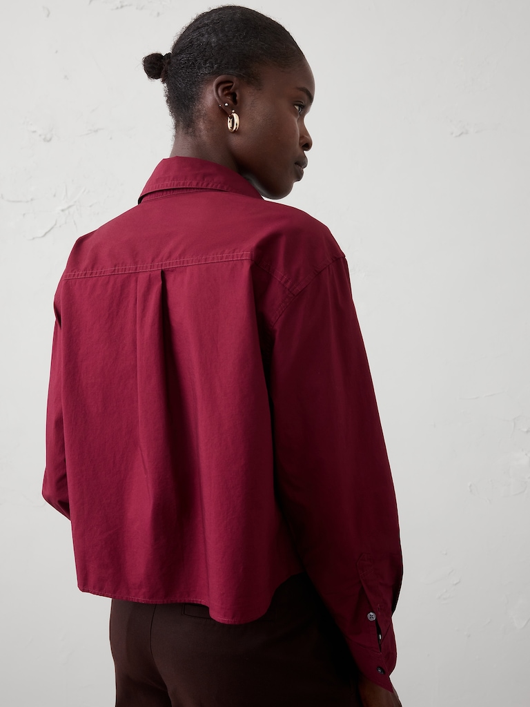 Cotton Cropped Shirt