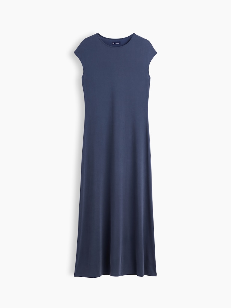 Cap-Sleeve Maxi Dress