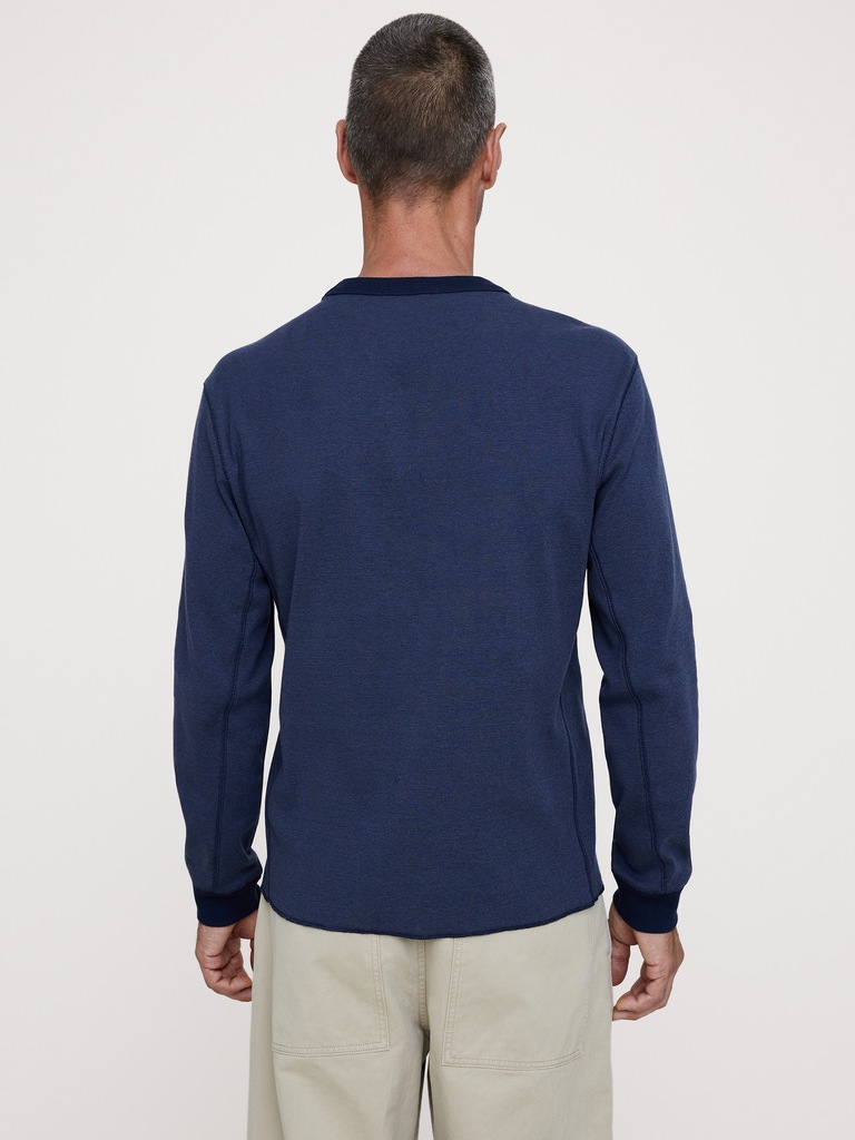 Ribbed Cotton Long-Sleeve T-Shirt