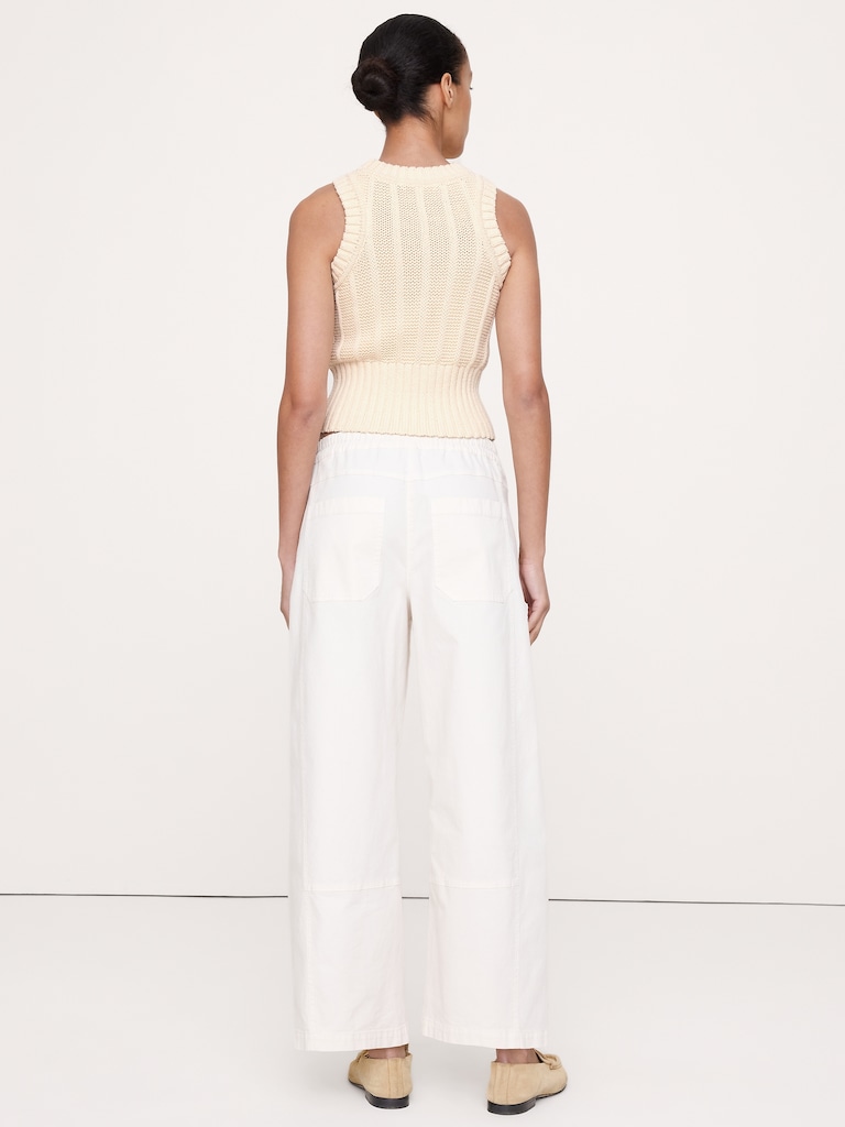 Chunky Cotton Sweater Tank