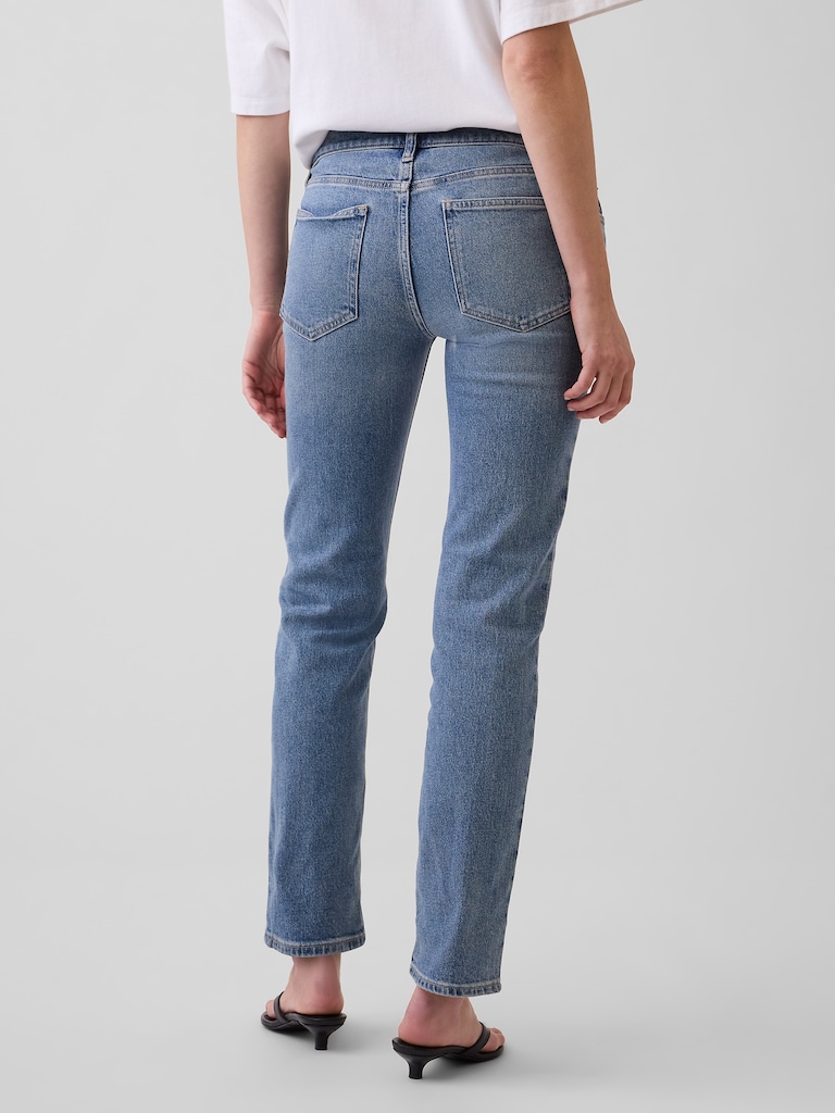 Low Rise '90s Slim Straight Jeans