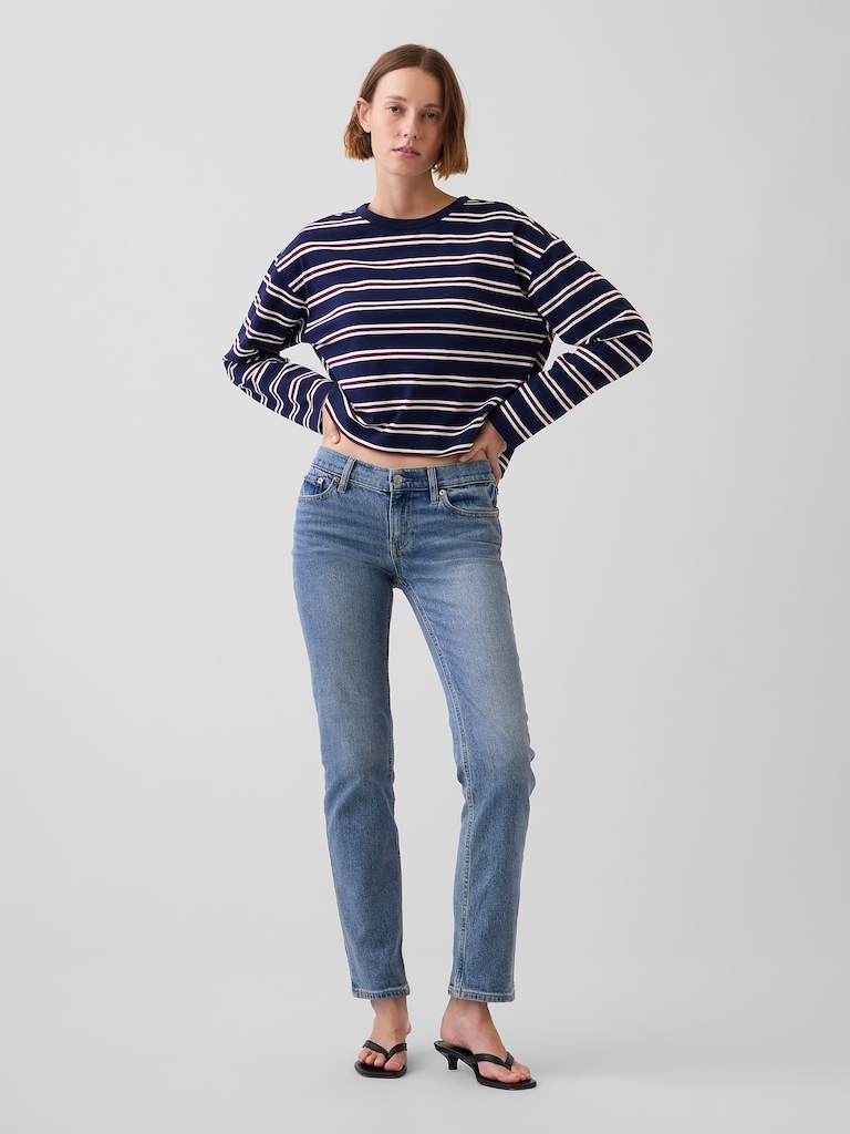 Low Rise '90s Slim Straight Jeans