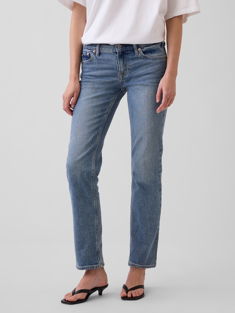 Low Rise '90s Slim Straight Jeans