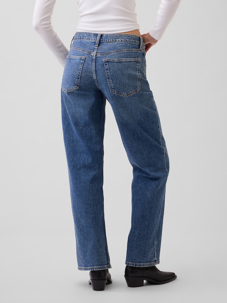 Low Rise '90s Loose Jeans