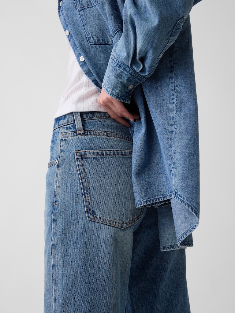 Mid Rise Straight Taper Jeans