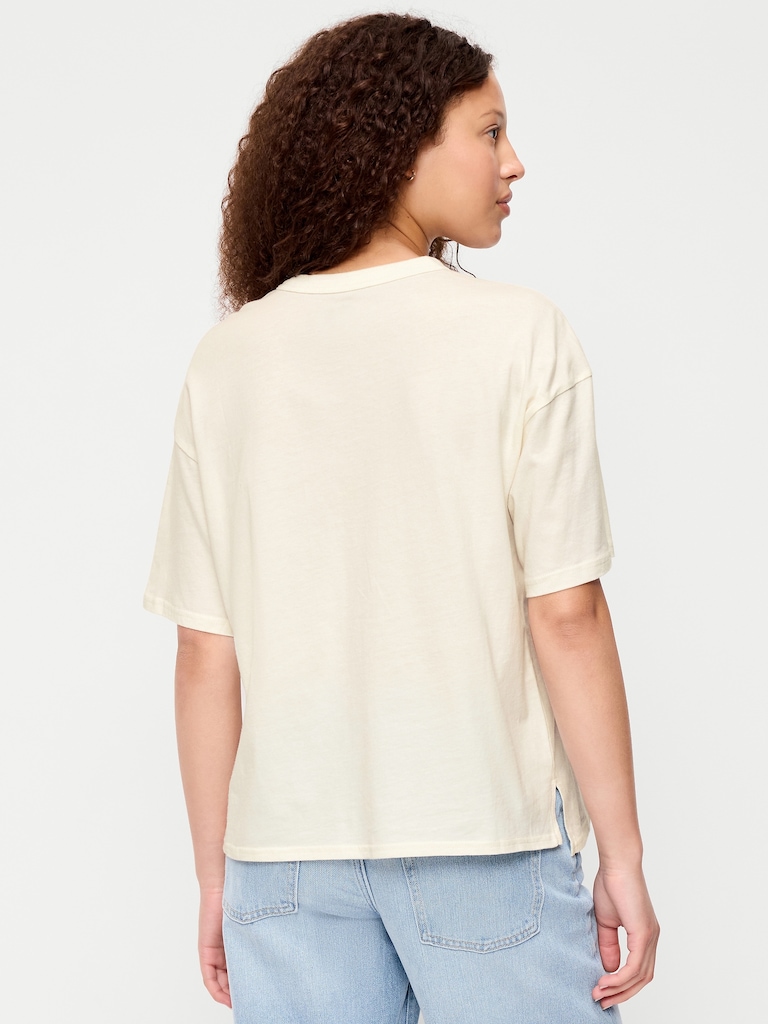 Yellowstone National Park Crew-Neck Oversized T-Shirt