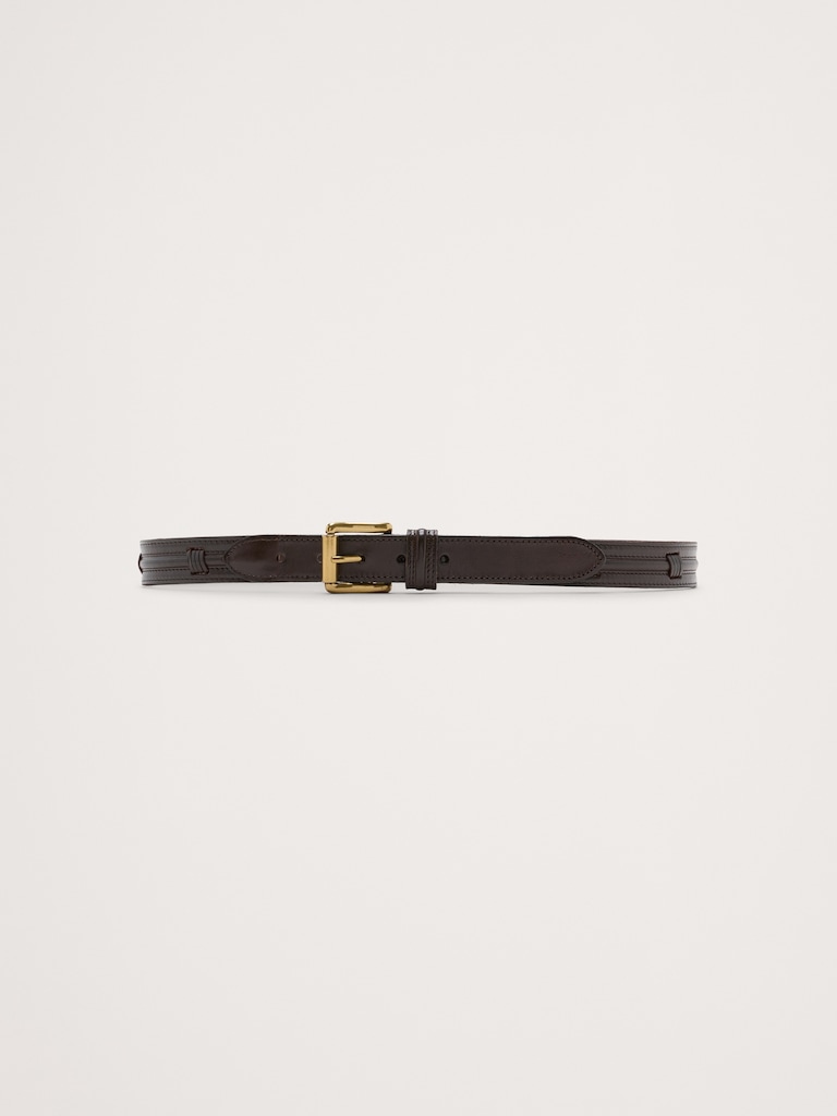 Stitched Leather Belt