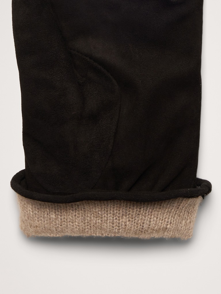 Italian Suede Cashmere-Lined Gloves